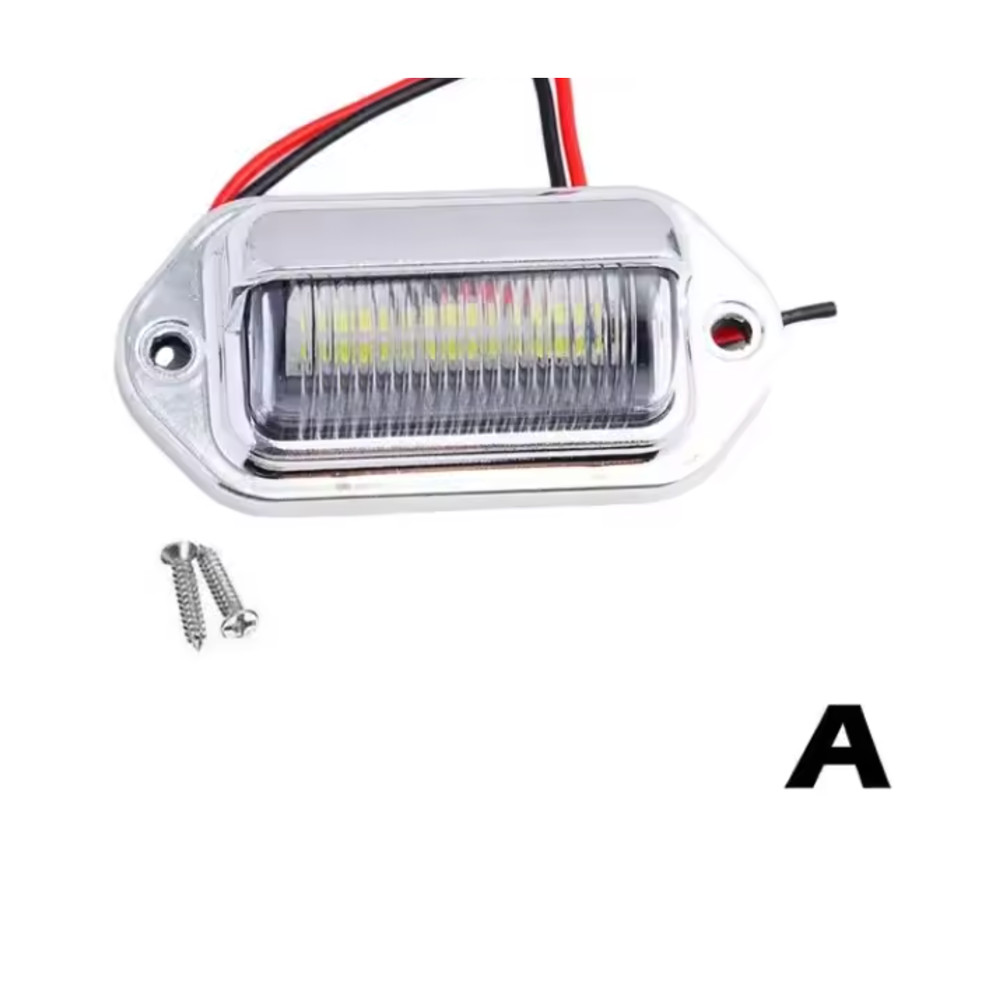 White LED Car License Light Tag Lamp For SUV Truck Trailer Van And Step Illumination 4