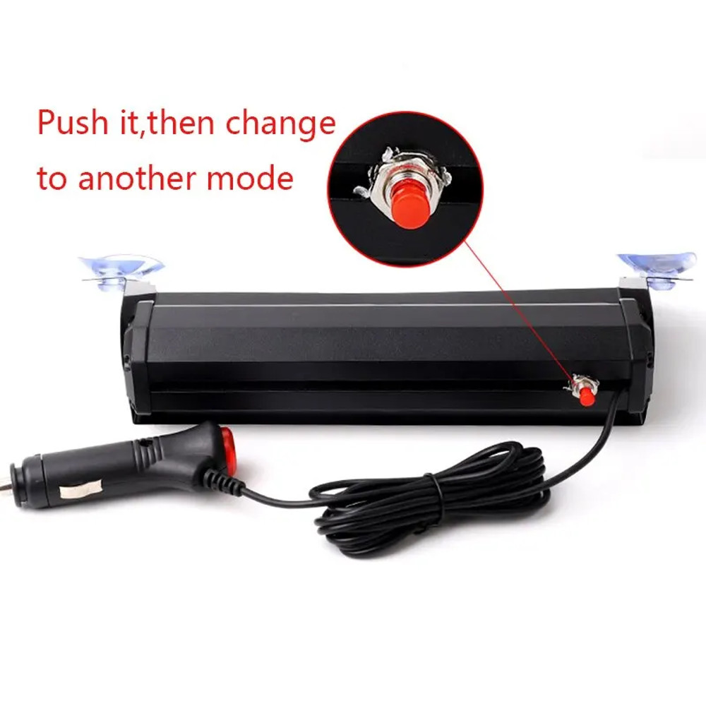LED Car Emergency Strobe Light Red Blue Flashing 12V Universal Police Truck Grill Beacon 2
