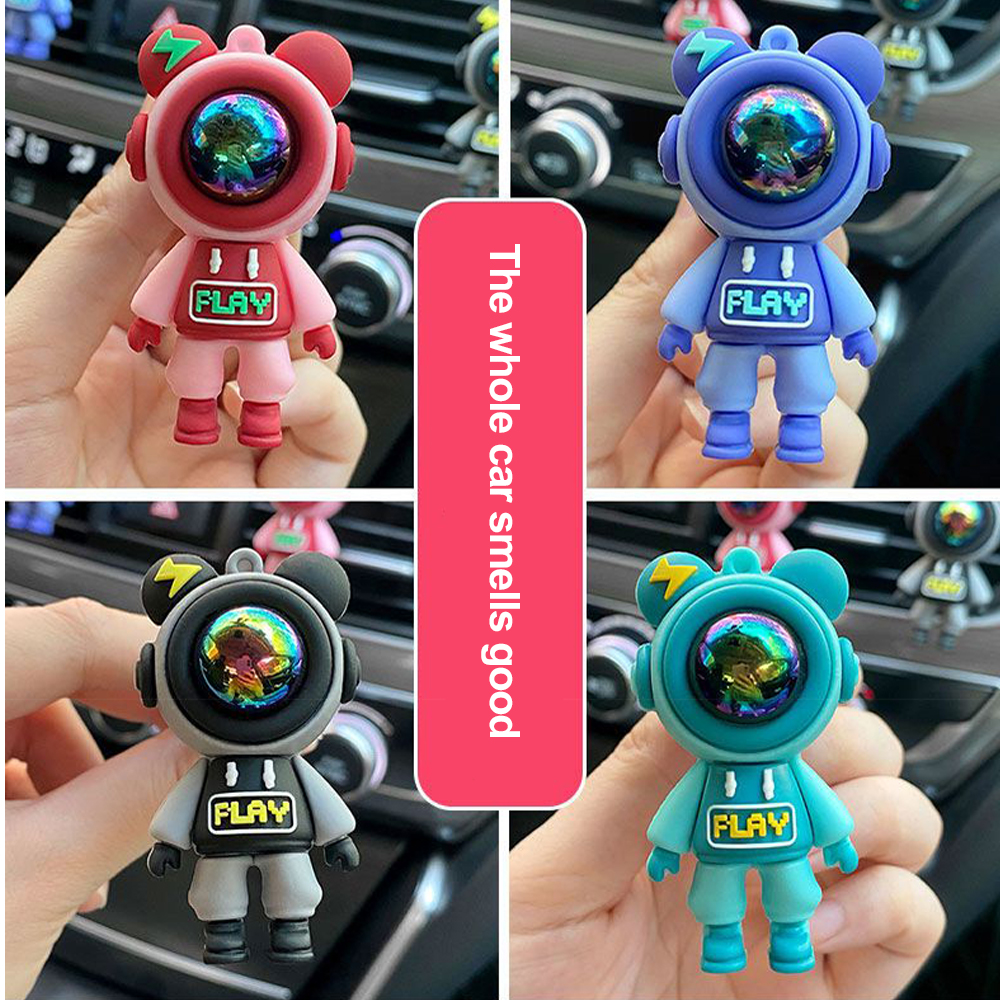 Astronaut Car Air Freshener Cute Figurines Decoration Aromatherapy Perfume Diffuser For Car Interio 1