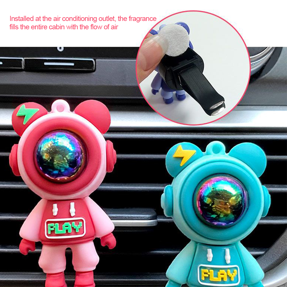 Astronaut Car Air Freshener Cute Figurines Decoration Aromatherapy Perfume Diffuser For Car Interio 3