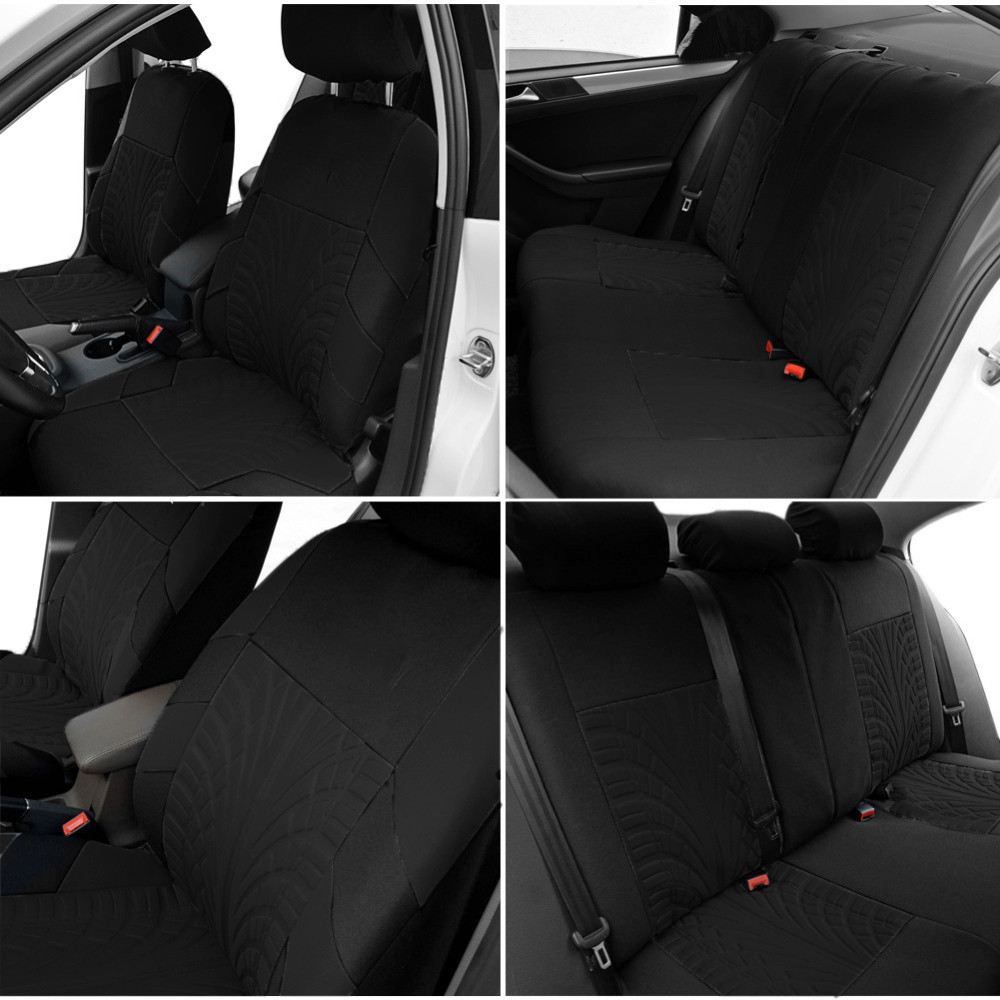 Universal Car Organizer Brand Embroidery Car Seat Covers Set Luxury Auto Interior Upgrade 2