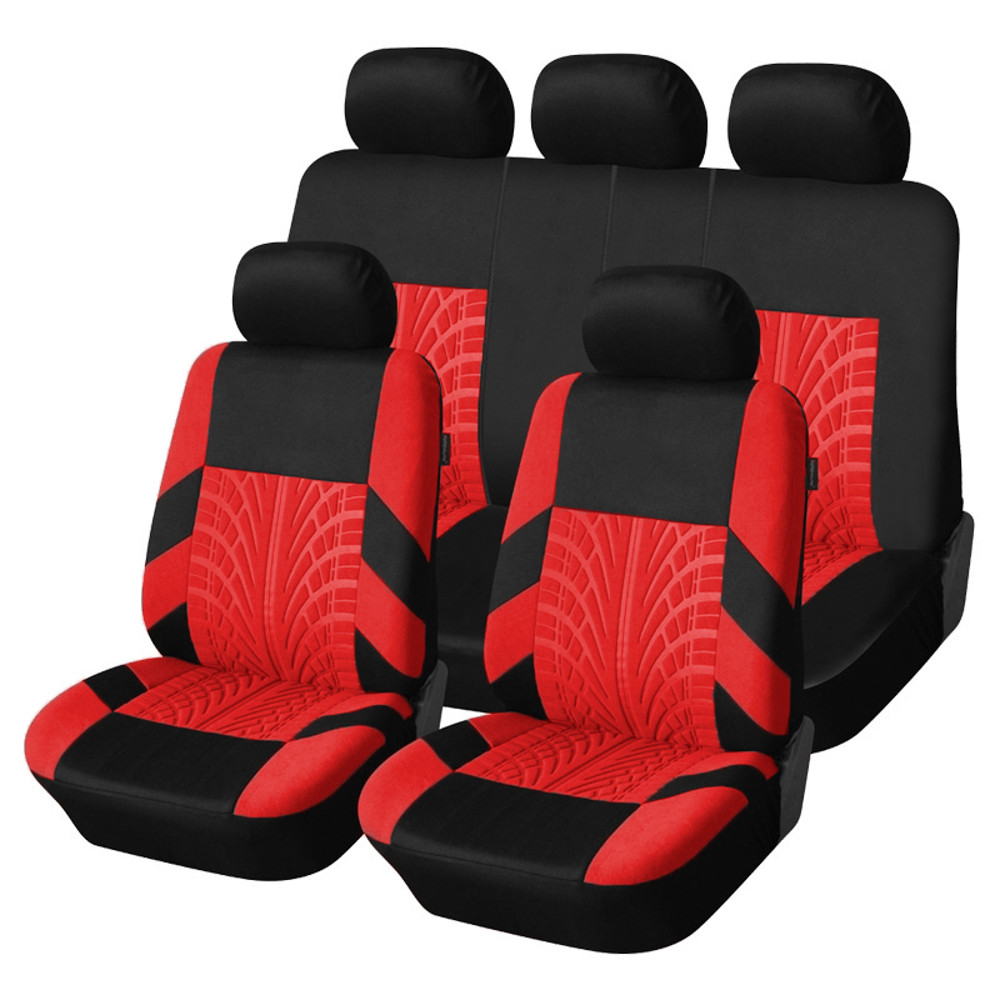 Universal Car Organizer Brand Embroidery Car Seat Covers Set Luxury Auto Interior Upgrade 5