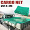Green Truck Cargo Accessories, Universal Car Roof Net, Heavy Duty Polyethylene Trailer Mesh Cover for Luggage Storage