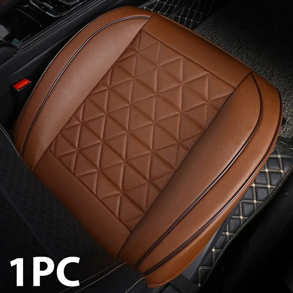 PU Leather Front Car Seat Cover, Universal Car Cushion, Automobile Seat Protector, Chair Pad Mat