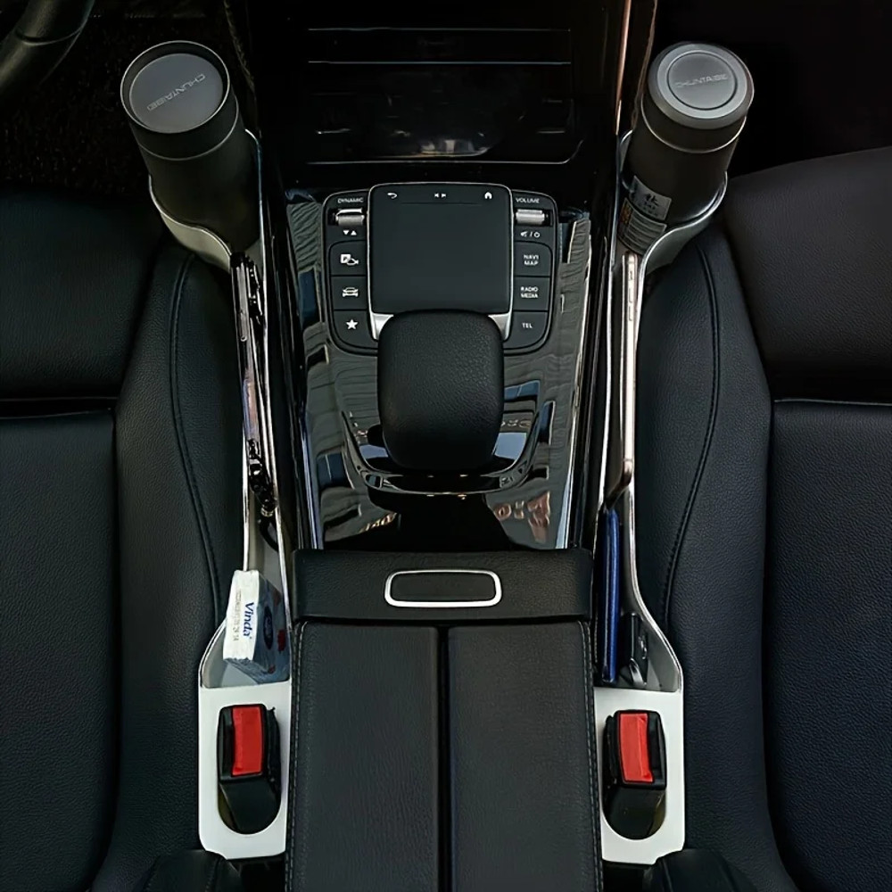 Multifunctional Car Seat Organizer, Cup Holder Box for Front and Rear Seats, Interior Storage