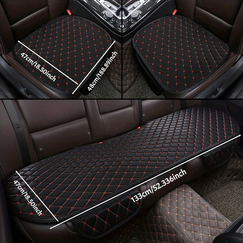 Universal Cotton And Linen Car Seat Covers Car Seat Cushion Set Interior Protector Car Accessories 1