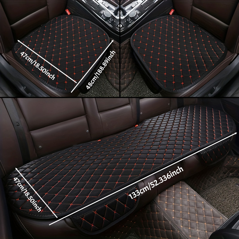 Universal Cotton And Linen Car Seat Covers Car Seat Cushion Set Interior Protector Car Accessories 1