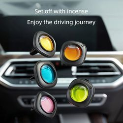 auto air outlet fragrance clip, car essential oil diffuser, aromatherapy perfume, odor eliminator for car interior