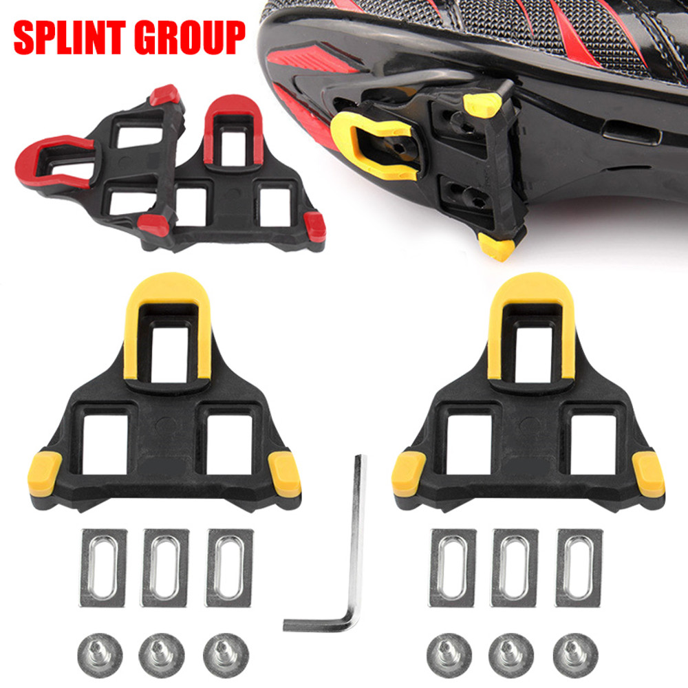 Lightweight Cycling Pedals Cleat Set Self Locking Bike Cleats Platform Bearings Pedals For Road And 4