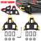 Lightweight Cycling Pedals Cleat Set Self Locking Bike Cleats Platform Bearings Pedals For Road And 4