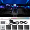 RGB Symphony Streamer Led Car Ambient Lights Bluetooth Rainbow Acrylic Strips Atmosphere Lamp Kit 5