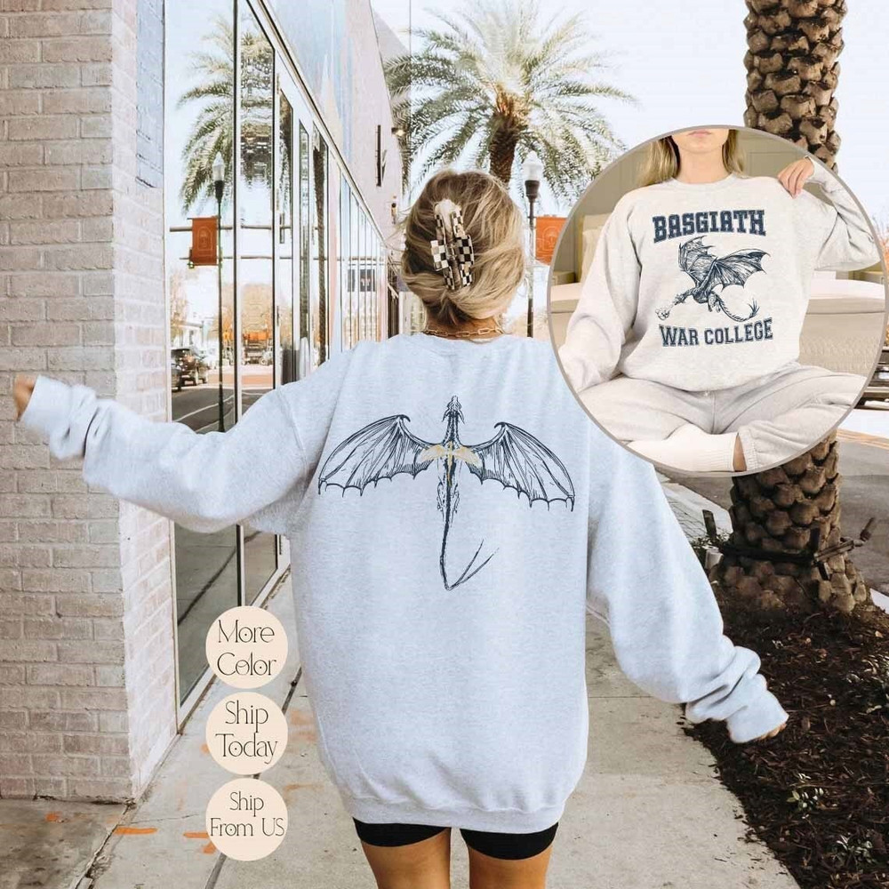 Basgiath War College Sweatshirt, Fourth Wing Comfort Sweatshirt, Fly or Die, Fourth Wing Riders Quadrant Sweatshirt, Bookish Sweatshirt.jpg