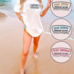 custom summer i turned pretty comfort t-shirt, matching team cam - team conrad - team jeremiah shirt, cousins beach shir