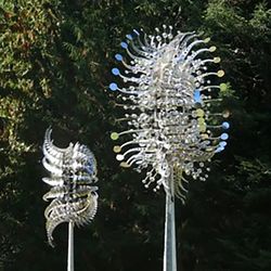 1pc magical kinetic metal windmill spinner unique wind
