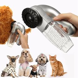 Electric Cat Dog Grooming Trimmer Fur Hair Remover Vacuum Cleaner Machine Pet Hair Shedding Brush Comb