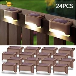 solar lamp path deck outdoor stair light garden led lights waterproof balcony lighting solar lamp: 20pcs