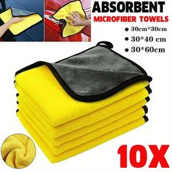 10/5 pcs car wash microfiber towel car cleaning drying cloth drying towel car care detailing car wash towel supplies