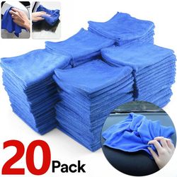 1-20pcs microfiber towels car wash drying cloth towel household cleaning cloths auto detailing