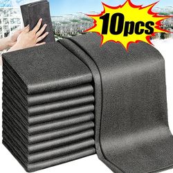 10/1pcs magic cleaning cloths reusable microfiber washing rags car window mirror wipe towels rag