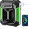 Portable Waist Clip Fan With 4000mAh Power Bank LED Flashlight Wearable Personal Fan For Outdoor W 3