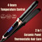 4 Gears Adjustable Temperature 2in1 Professional Flat Iron Hair Straightener Warmup Styling Tool Fo 0