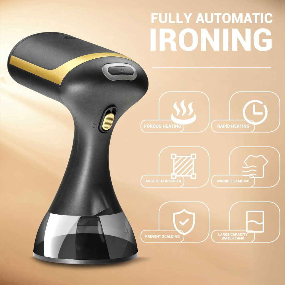 1500W Handheld Steam Iron  Portable Hanging Ironing Machine For Home  Travel Wet  Dry Use 350ml Wat 3