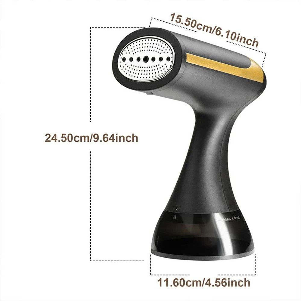 1500W Handheld Steam Iron  Portable Hanging Ironing Machine For Home  Travel Wet  Dry Use 350ml Wat 6