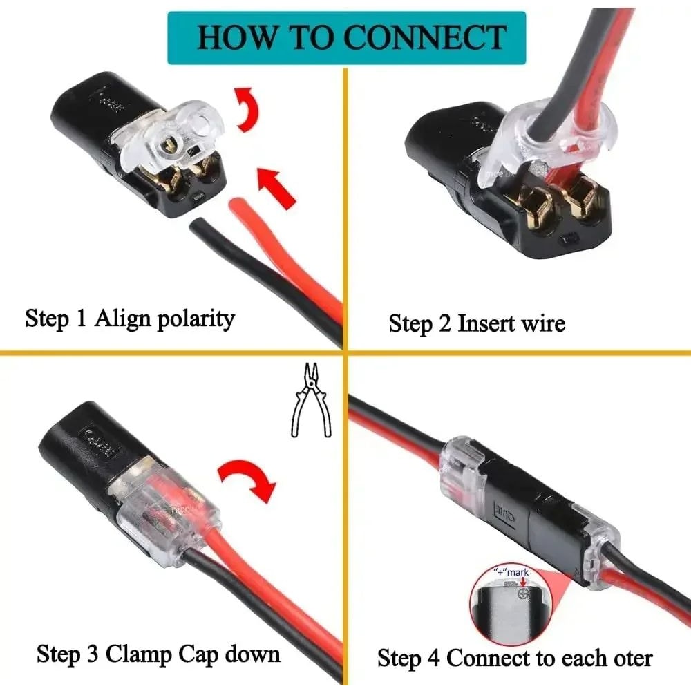 Waterproof Automotive Electrical Connector Plug Wire Cable Strip Terminal For Car Truck Boat Motorc 4