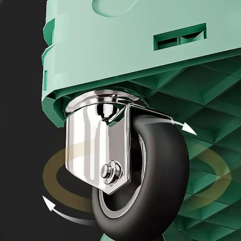 Lightweight Brushed Trolley Luggage Cart Folding Shopping Cart For Climbing Stairs Home Hand Pull 4