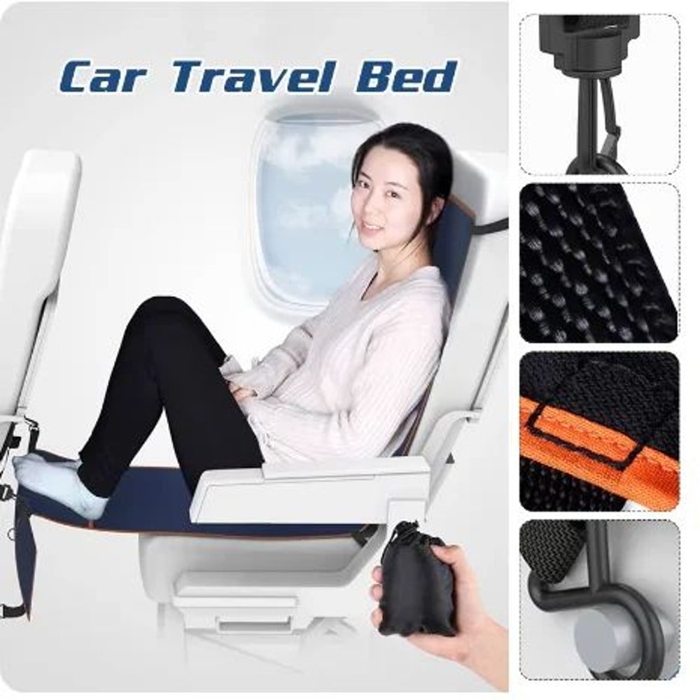 Travel Footrest Hammock For Adult Kids Multifunctional Airplane Foot Hanger Baby Sleeping Bed For P 3
