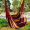 Outdoor Hammock Chair Canvas Leisure Swing Hanging Chair Without Pillow And Cushion Indoor Outdoor 6