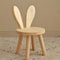Creative Small Board Stool Cute Rabbit Ears Solid Wood Small Stool Decorative Stool Children Chair 0