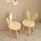 Creative Small Board Stool Cute Rabbit Ears Solid Wood Small Stool Decorative Stool Children Chair 1