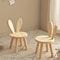 Creative Small Board Stool Cute Rabbit Ears Solid Wood Small Stool Decorative Stool Children Chair 2