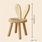 Creative Small Board Stool Cute Rabbit Ears Solid Wood Small Stool Decorative Stool Children Chair 4