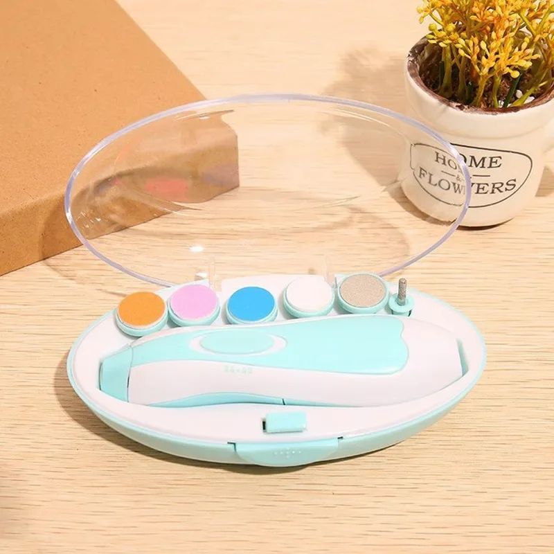 Multifunctional Electric Baby Nail Trimmer  Manicure Tool Set  Safe Nail File Clippers For Newborns 6
