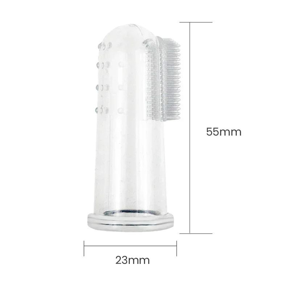 Super Soft Pet Finger Toothbrush For Dog Cat Teddy Dog Brush For Bad Breath Tartar  Teeth Cleaning 1