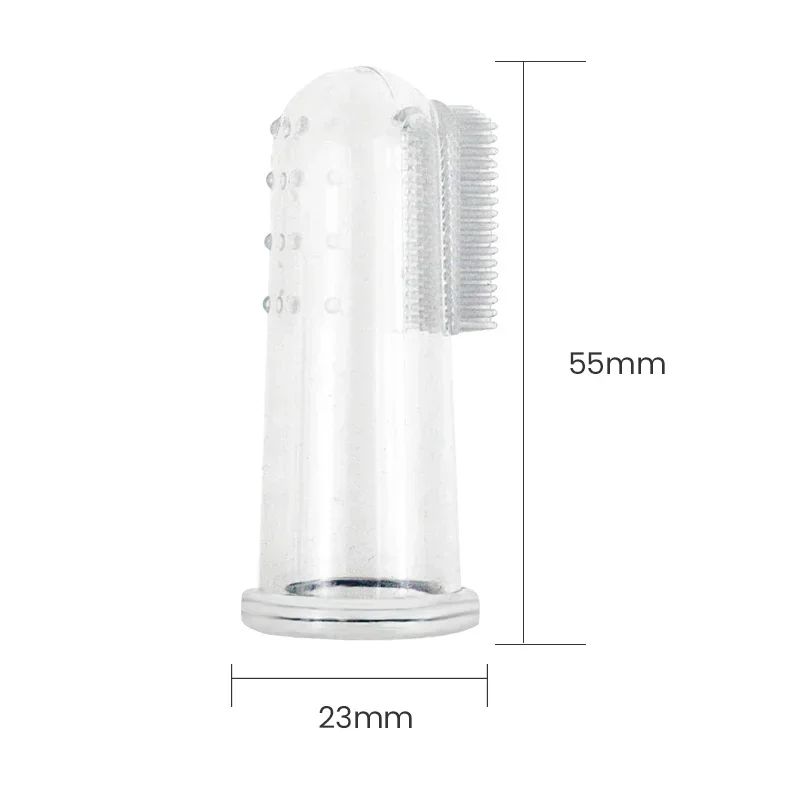 Super Soft Pet Finger Toothbrush For Dog Cat Teddy Dog Brush For Bad Breath Tartar  Teeth Cleaning 1
