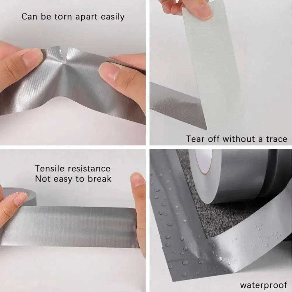 10M Super Adhesive Fabric Tape  Waterproof HeavyDuty Carpet  Pipe Repair Tape For IndoorOutdoor Use 5