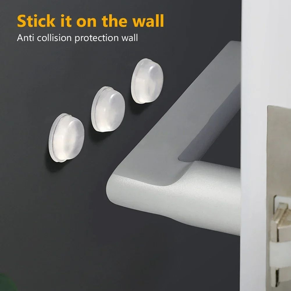 100Pcs Self Adhesive Silicone Door Stoppers Transparent Rubber Bumpers For Cabinets Drawers Furnitu 3
