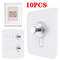 10 Pcs Strong Adhesive Hooks  Waterproof Wall Hangers For Picture Frames Posters Kitchen Bathroom A 0
