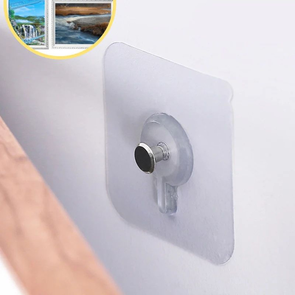 10 Pcs Strong Adhesive Hooks  Waterproof Wall Hangers For Picture Frames Posters Kitchen Bathroom A 1