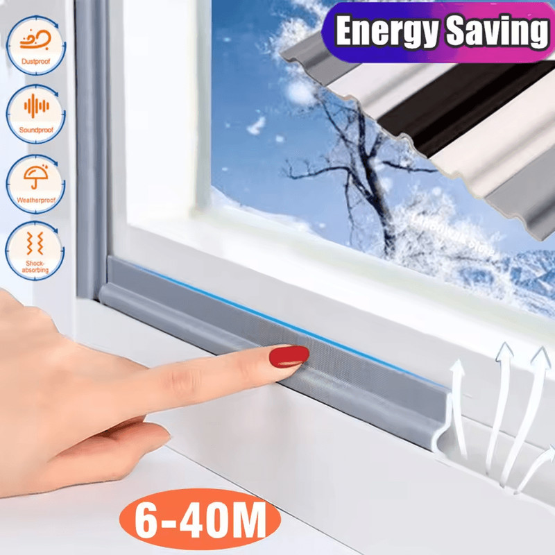 40M Acoustic Insulation Foam Weather Seal Strip For Sliding Door Windows Windproof Soundproof SelfA 3