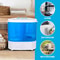 10lbs Mini Washing Machine Compact Twin Tub Portable Washer SpinDryer For Small Spaces 3