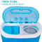 10lbs Mini Washing Machine Compact Twin Tub Portable Washer SpinDryer For Small Spaces 17