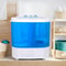 10lbs Mini Washing Machine Compact Twin Tub Portable Washer SpinDryer For Small Spaces 1