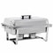 4 Pack 8 QT Stainless Steel Chafer Set Catering Food Warmer Chafing Dishes For Buffets Parties Ev 11