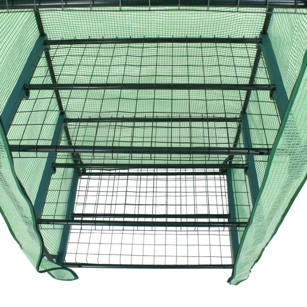 4Tier Walkin Greenhouse For Plants Seeds Flowers Durable Storage Shelves For Backyard Patio Balco 8