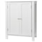 White Wooden Bathroom Floor Cabinet 3Shelf Storage Cupboard Free Standing Organizer For Bathroom E 4