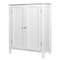 White Wooden Bathroom Floor Cabinet 3Shelf Storage Cupboard Free Standing Organizer For Bathroom E 7